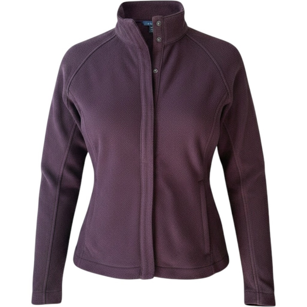 Banana Republic Womens XL Wool Blend Mock‎ Neck Snap Front Jacket Deep Brown XL